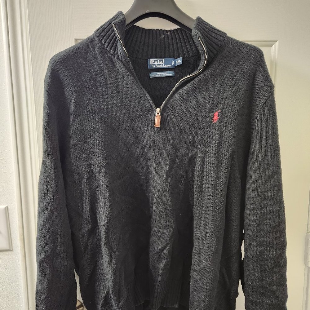 Polo Zip Up Sweater